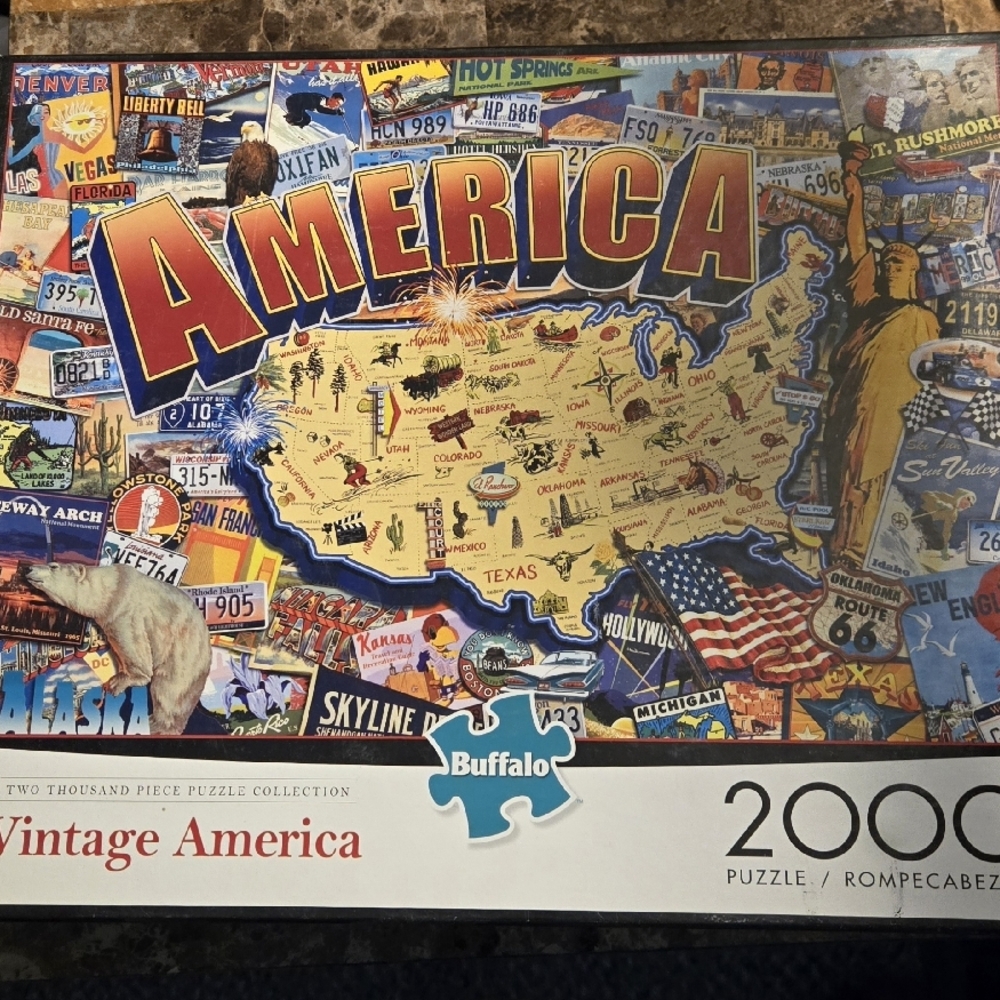 Buffalo Vintage America Puzzle - 2000 Piece Jigsaw